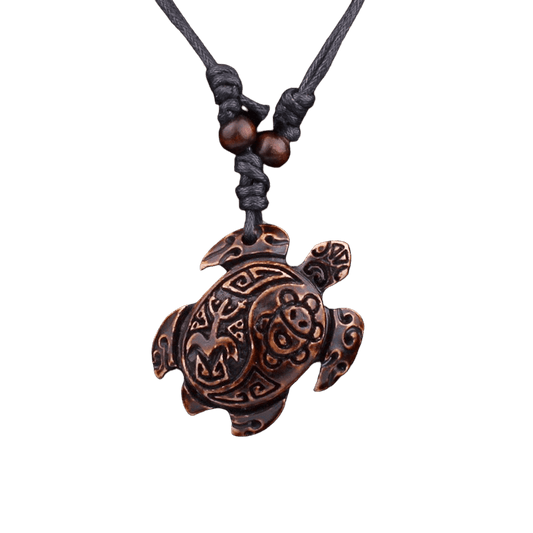 Pendentif Tortue Résine Marine