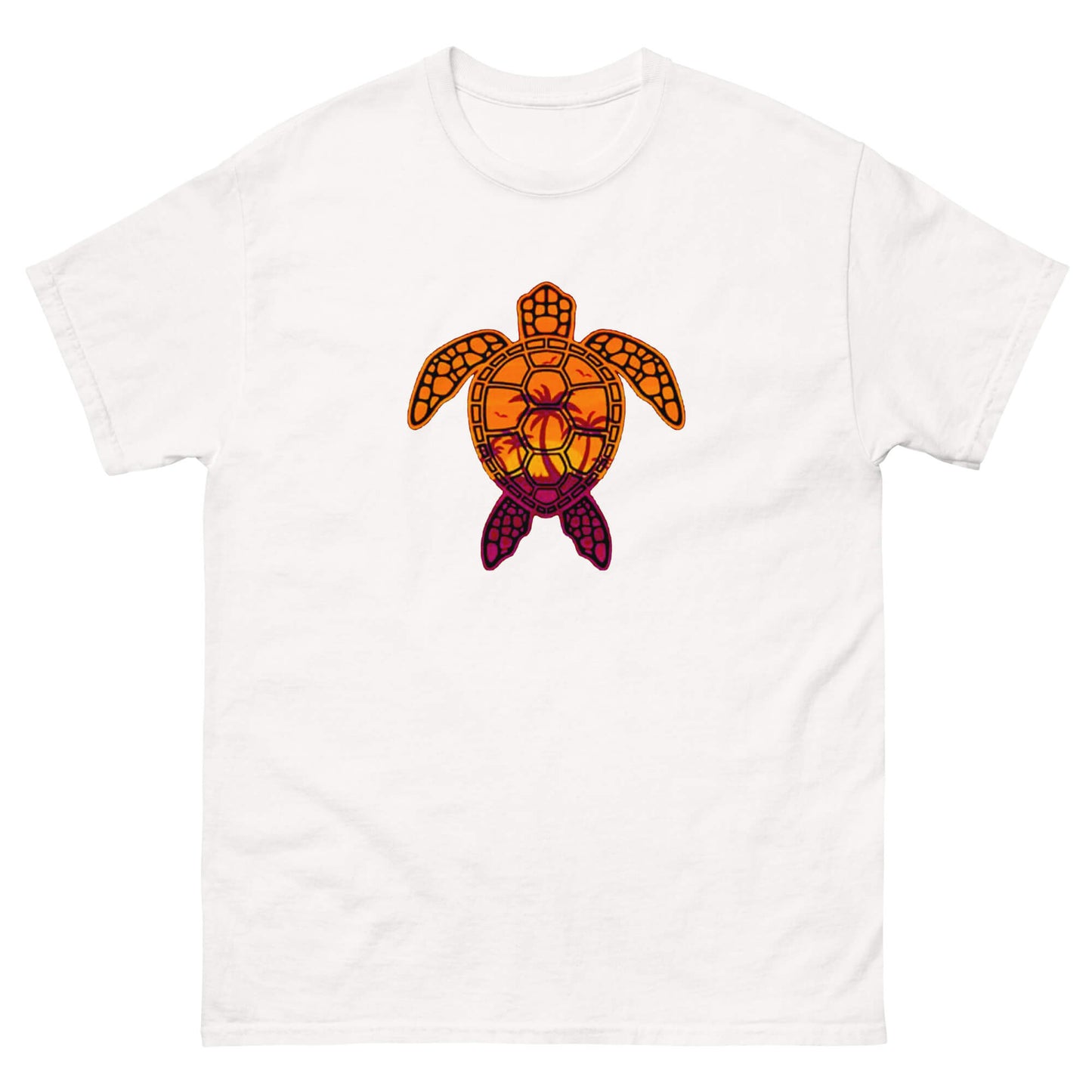 T-Shirt Tortue <br> Motif Palmier