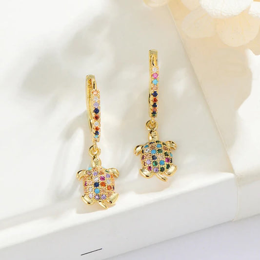 Bijou d'Oreilles Tortue Coquet
