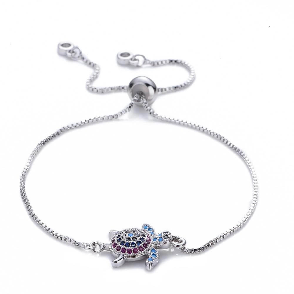 Bracelet Tortue Signification couleur Argent