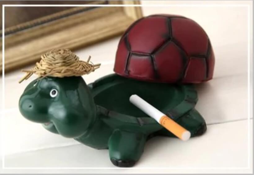 Cendrier Tortue Galapagos platisque