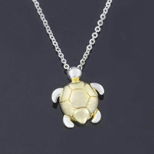 Collier Tortue modèle Adorable Argent