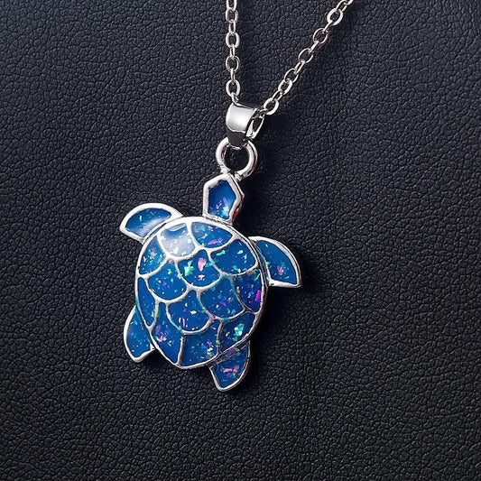 Pendentif cou Tortue modèle Fond Marin
