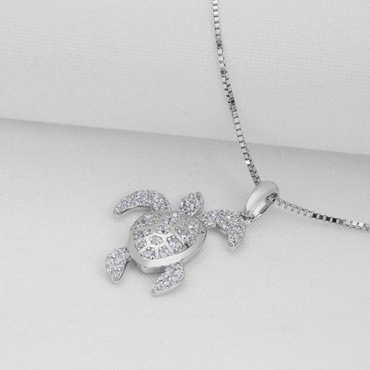 Collier Cou Tortue Noble en Argent