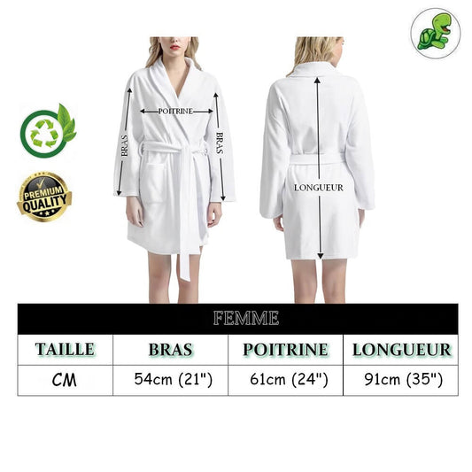 Guide des Tailles Peignoir Tortue Confort