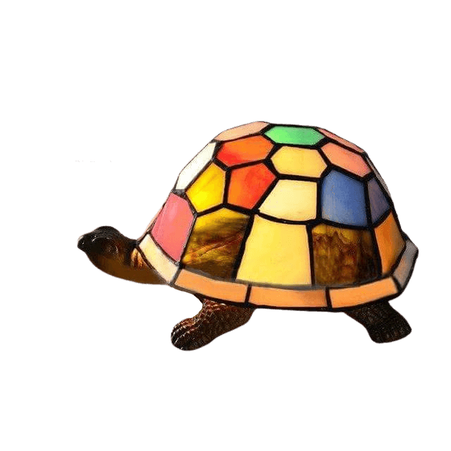 Lampe Tortue Verre Coloré