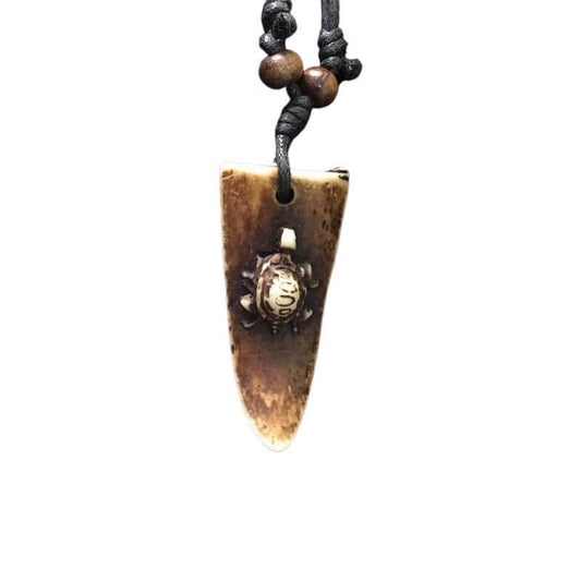 Pendentif Tortue Bois Surf Marron