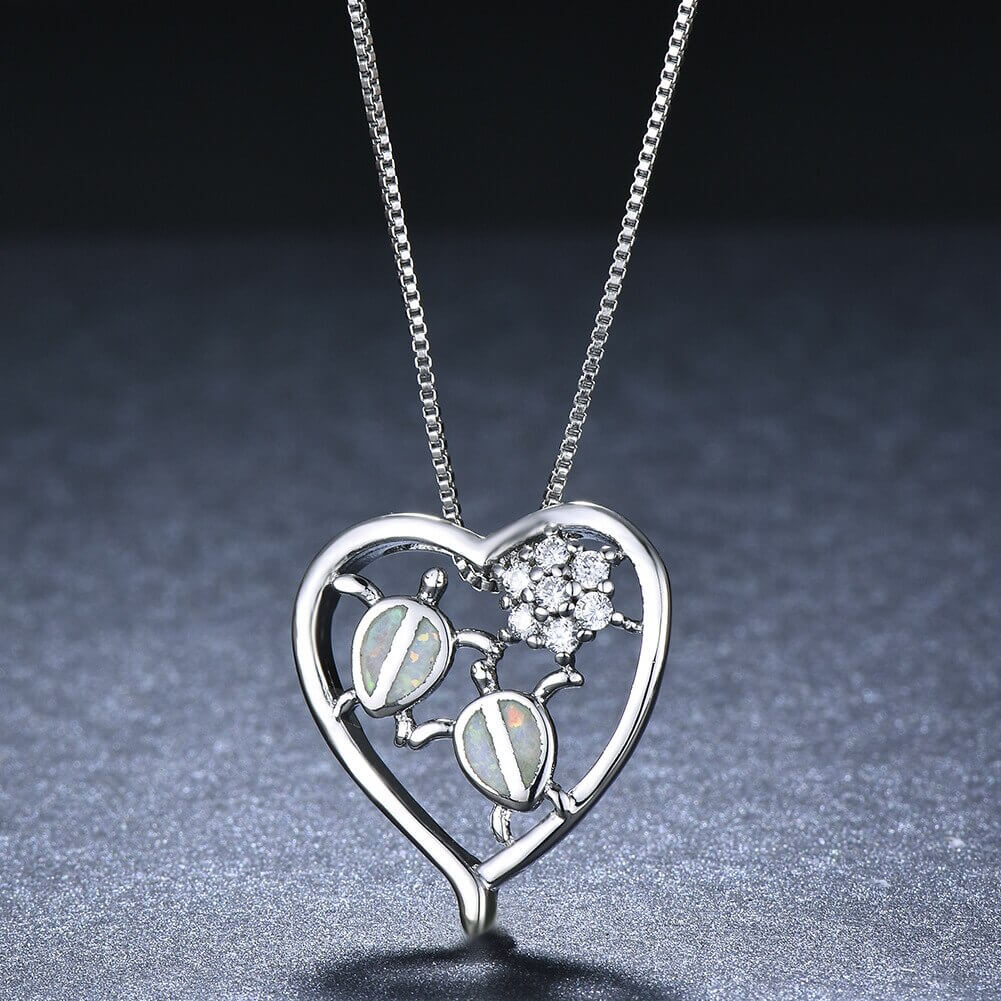 Pendentif Cou Tortue modèle Affection