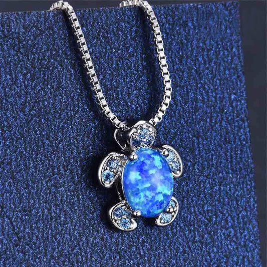 Pendentif Cou Tortue modèle Azur