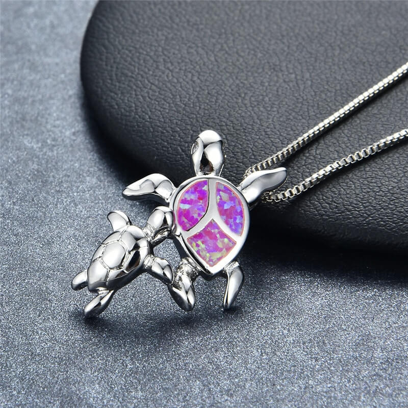 Collier cou Tortue modèle Herédité couleur Violet