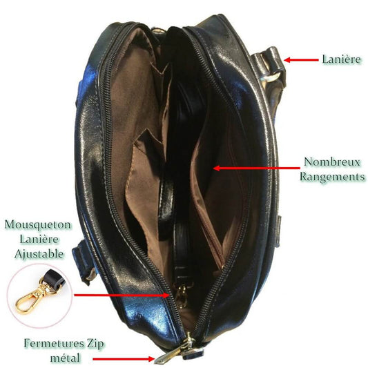 Sac Bandoulière Tortue Gousses
