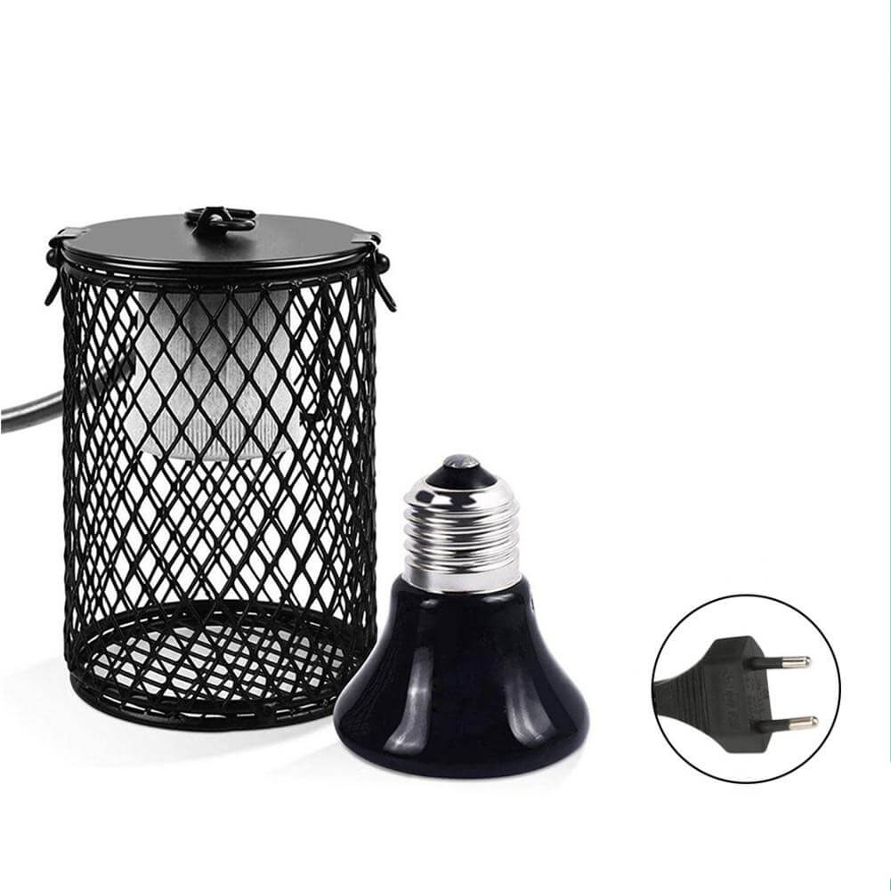 Lampe chauffante tortue support