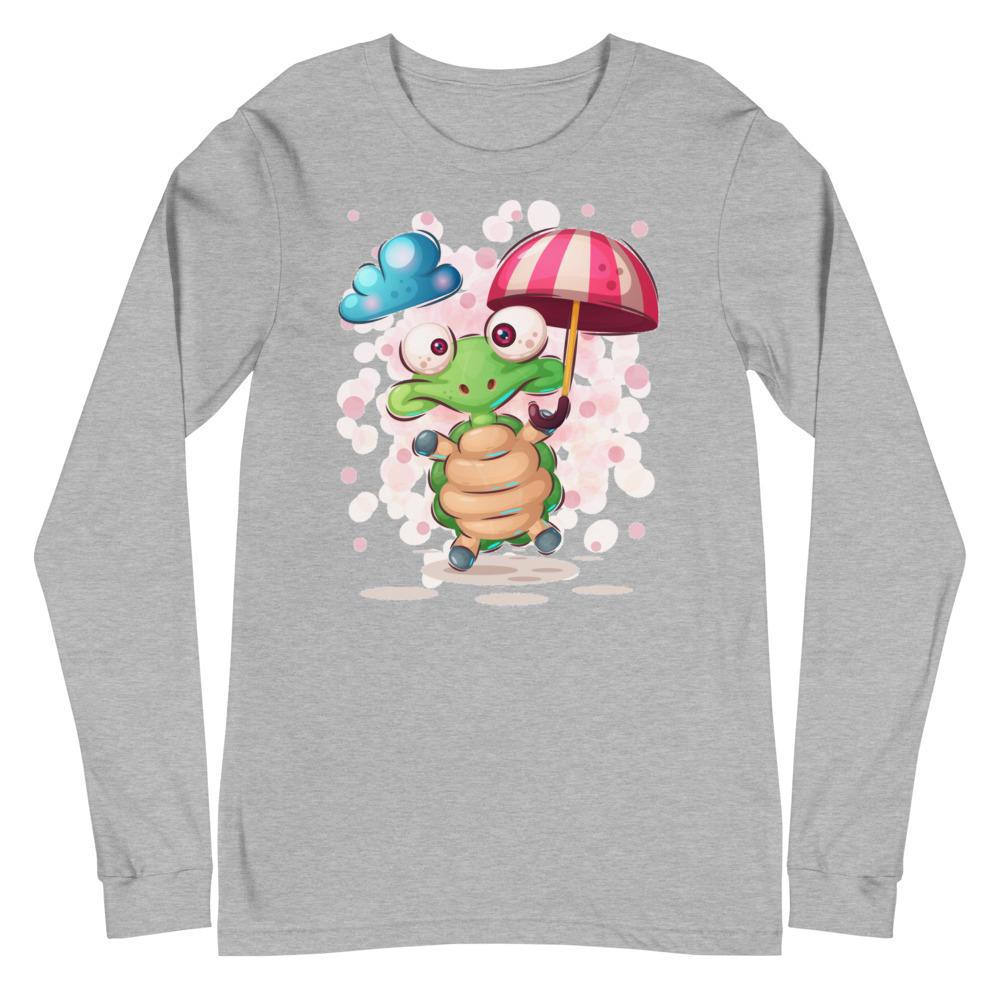t shirt tortue mignonette gris
