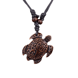 Pendentif Tortue Résine <br> Marine