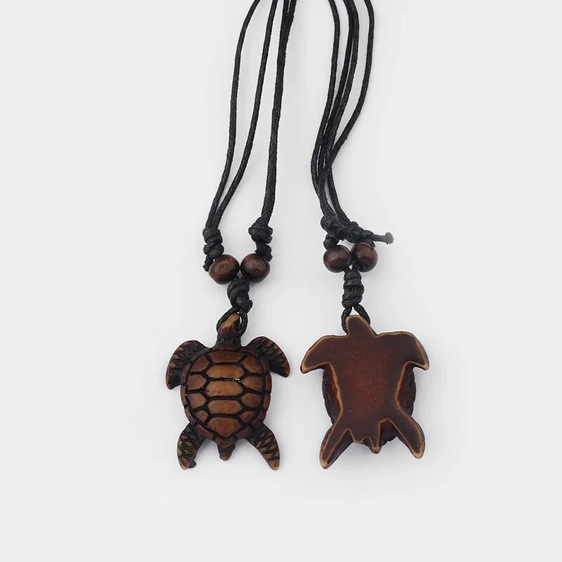 Pendentif Tortue Résine <br> Plage