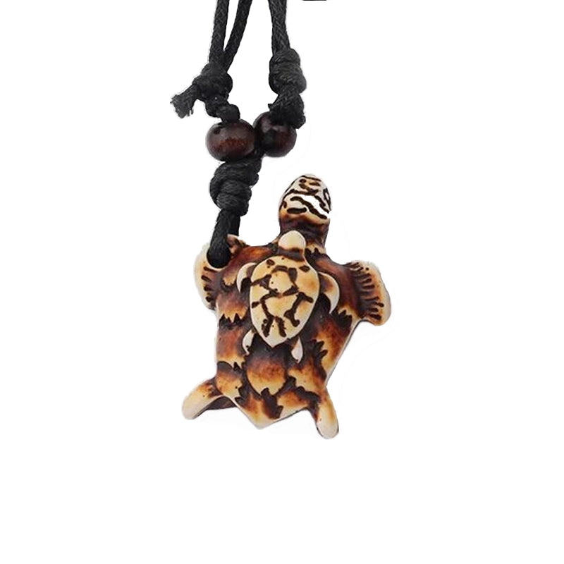 Pendentif Tortue Résine <br> Nature