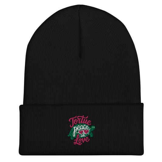 Bonnet Tortue <br> Paix et Amour