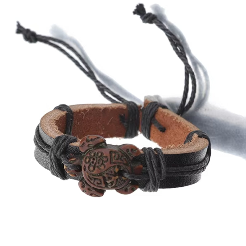 Bracelet Tortue <br> Obsidienne