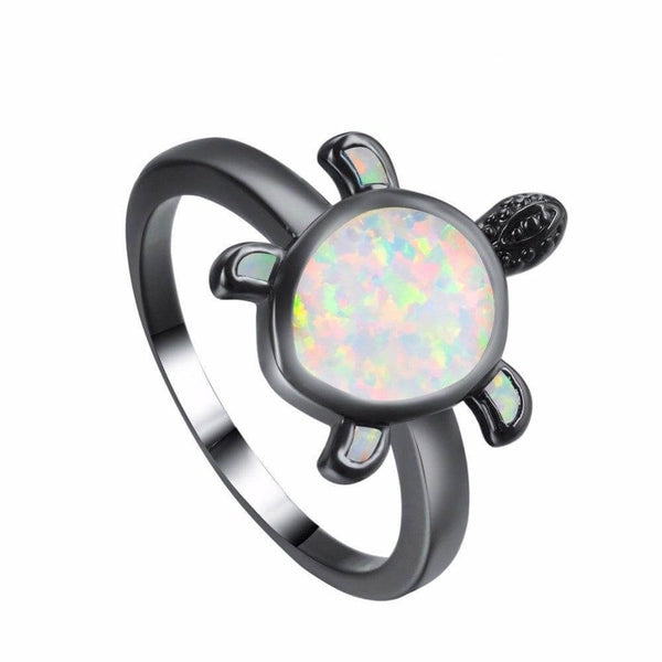 Bague Tortue modèle Luth couleur Blanc