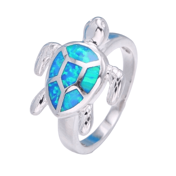 Anneau Tortue Ciel Bleu