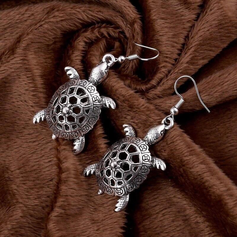 Bijou d'Oreilles Tortue modèle Vintage
