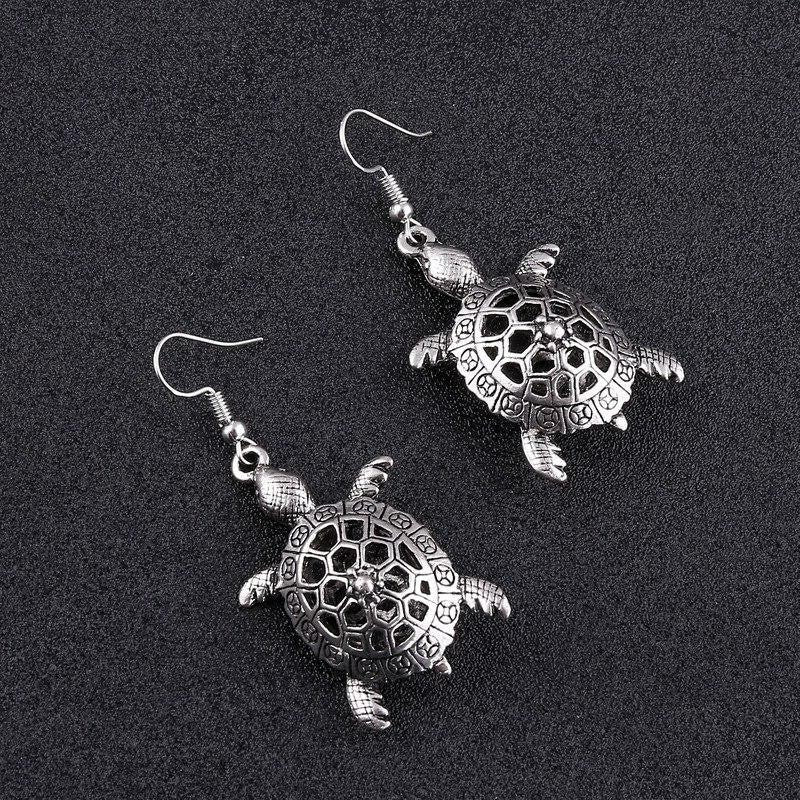 Bijou d'Oreilles Tortue visuel Vintage