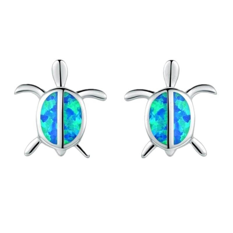 Boucles d'Oreilles Tortue modèle Fond Marin