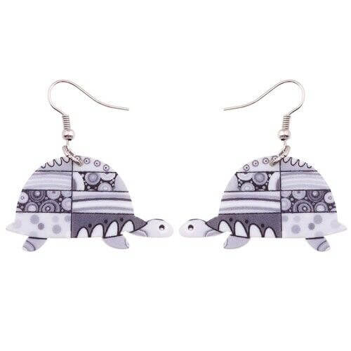Bijou d'oreilles modèle Herman couleur Gris