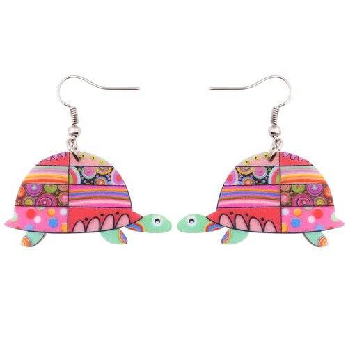 Bijou d'oreilles modèle Herman couleur Rouge