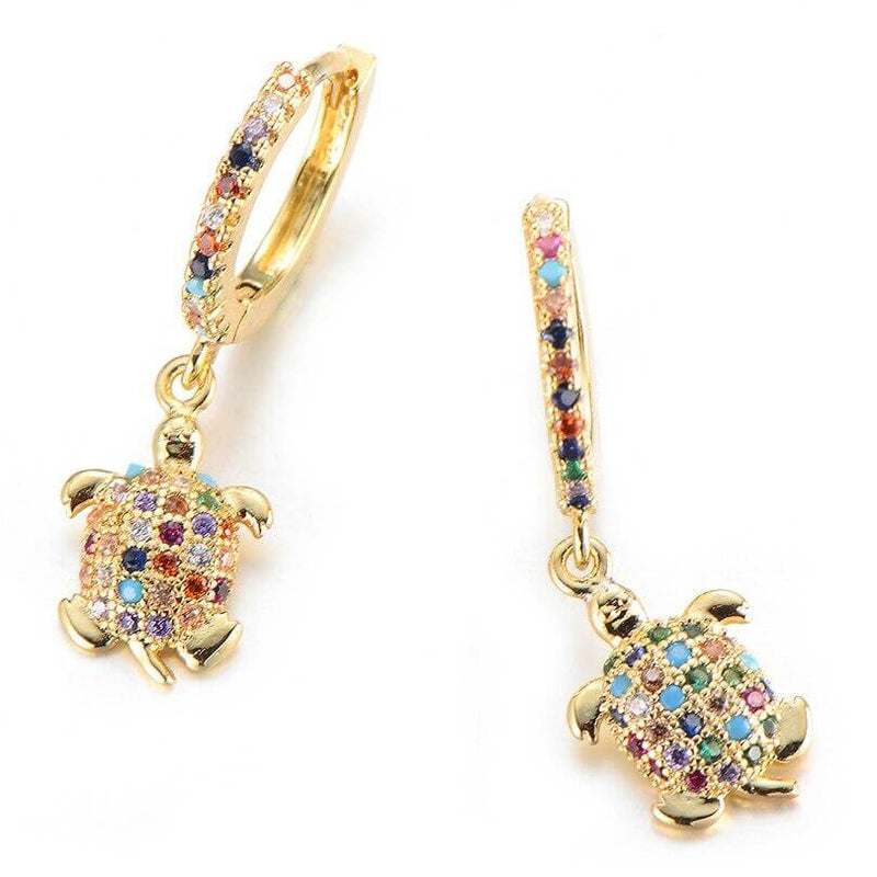 Boucles d'Oreilles Tortue modèle Coquet