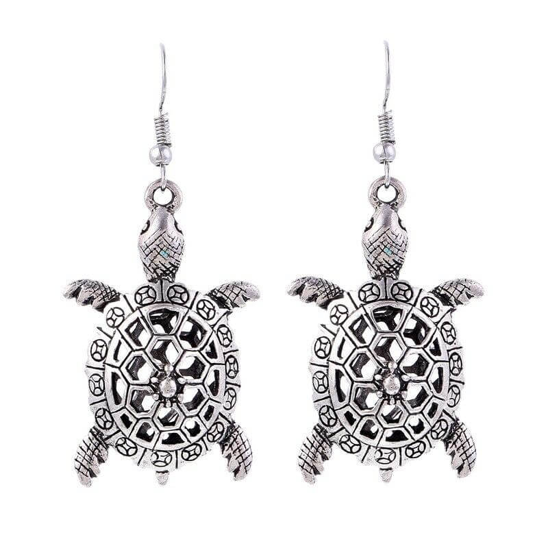 Boucles d'Oreilles Tortue modèle Vintage