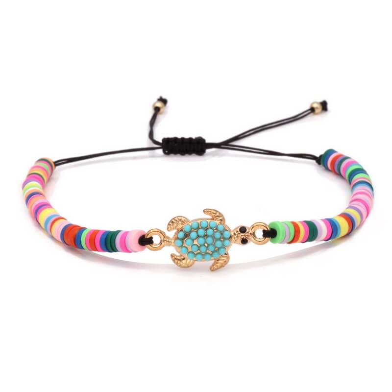Modèle Bracelet Tortue Arc en Ciel