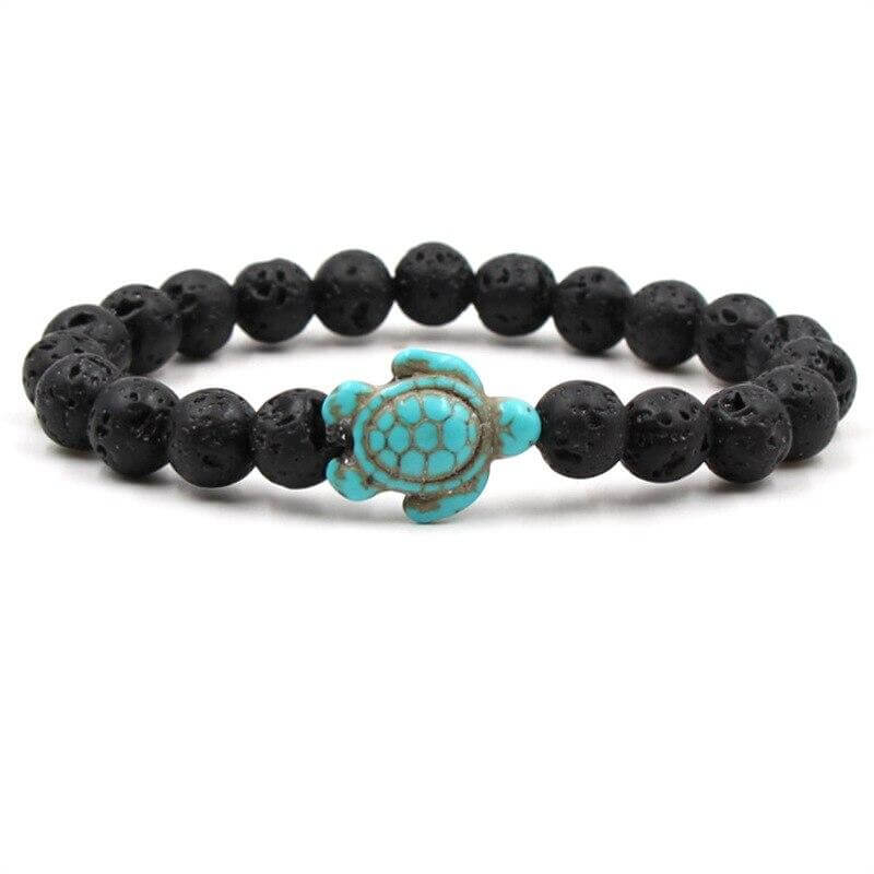 Parure de poignet tortue association noir