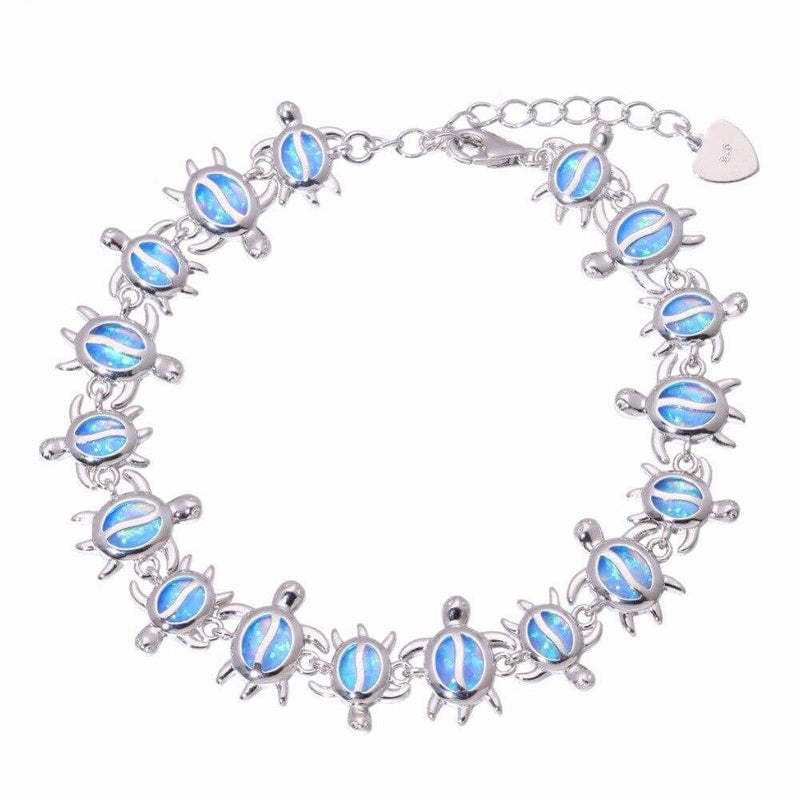 Bracelet Poignet Tortue modèle Feu Bleu