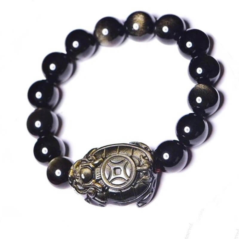 Bracelet Tortue modèle Obsidienne