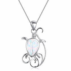 Collier Cou Tortue modèle Affinage couleur Opal Blanc