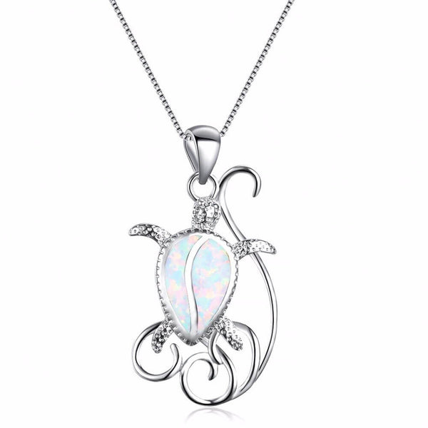 Collier Cou Tortue modèle Affinage couleur Opal Blanc