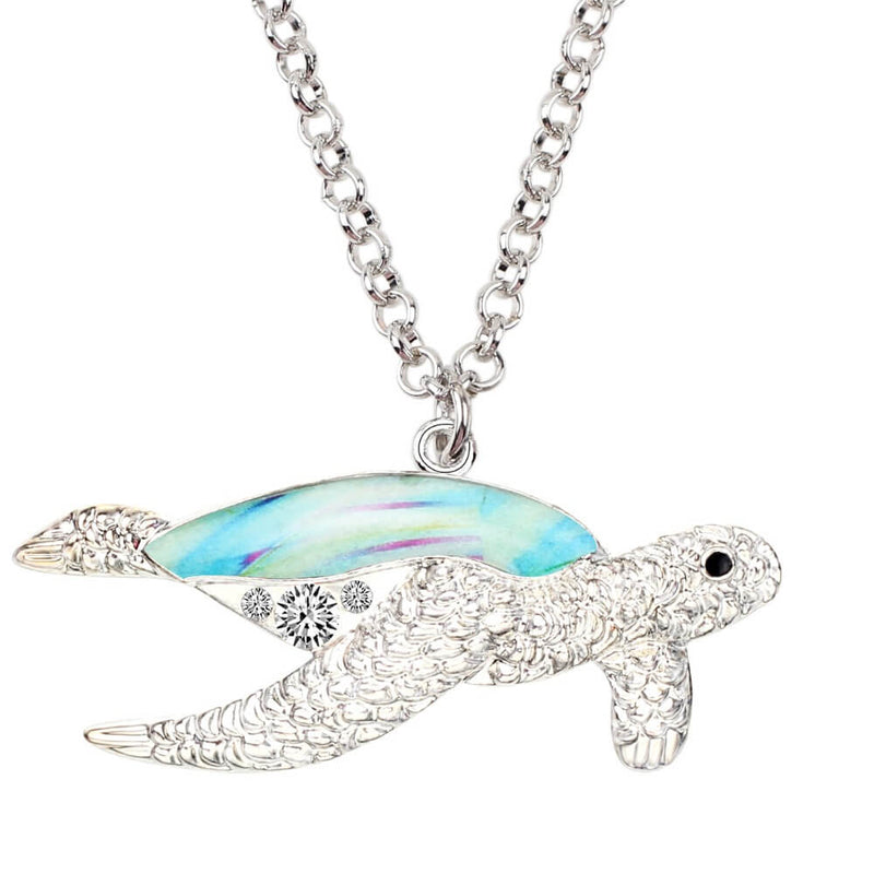 Collier Cou Tortue modèle Océan visuel