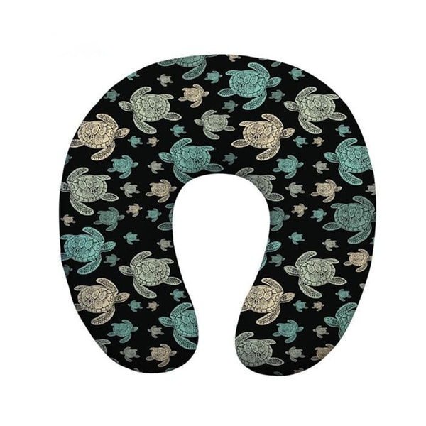 Coussin de Nuque Tortue Dessin