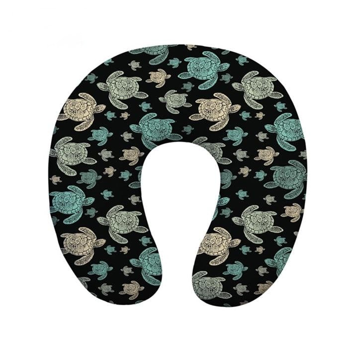 Coussin de Nuque Tortue Dessin