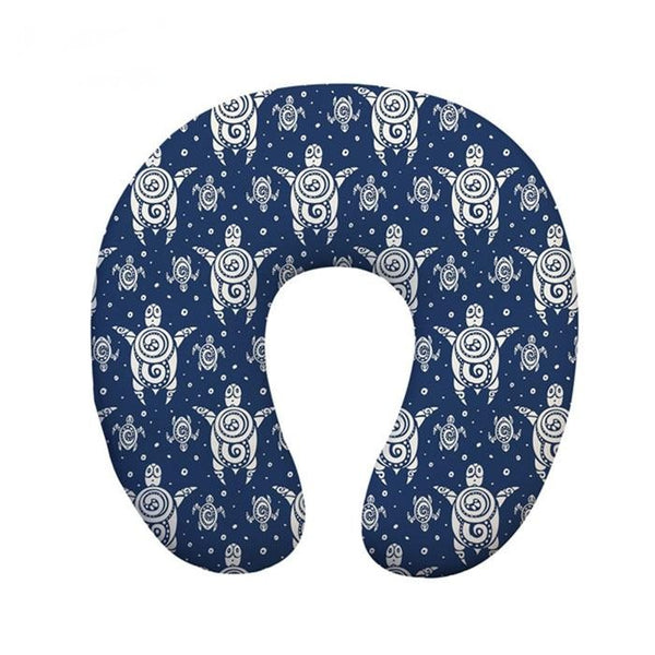 Coussin de Nuque Tortue Océan