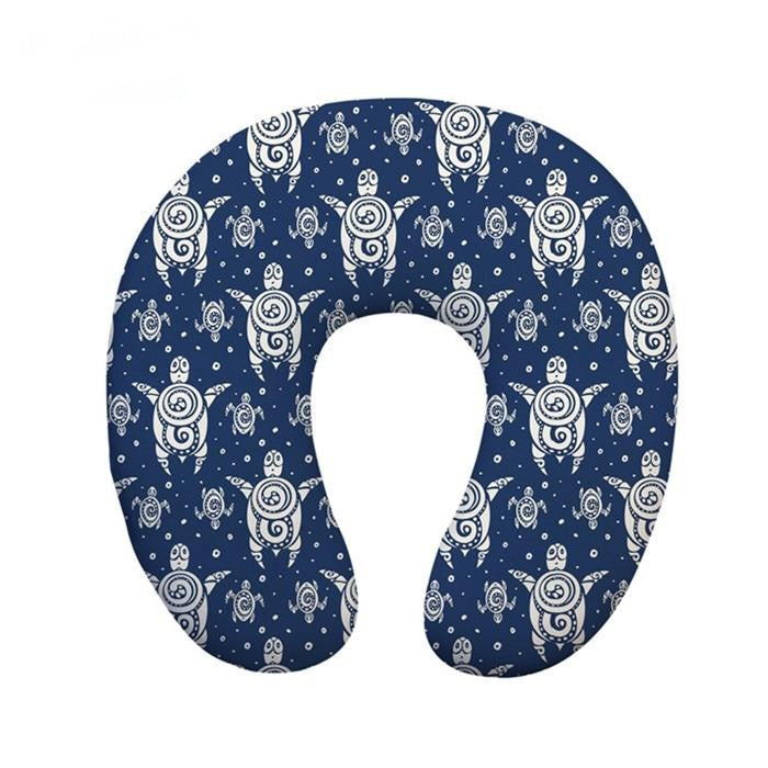 Coussin de Nuque Tortue Océan