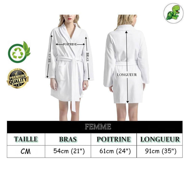 Guide des Tailles Peignoir Tortue Douceur