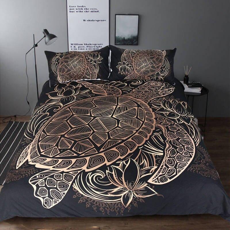 Housse de Couette Tortue chambre Esthetique