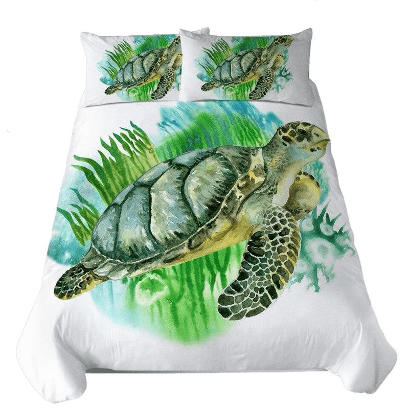 Housse de Duvet Tortue Motif