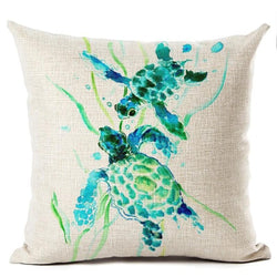 Housse de Coussin Tortue Amour