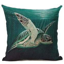 Housse de Coussin Tortue Calme