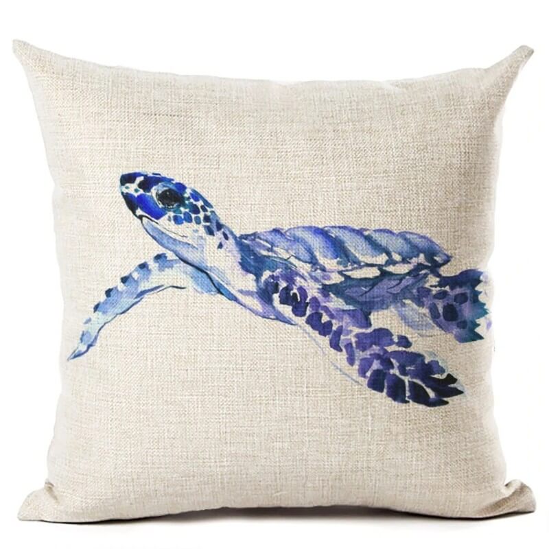 Housse de Coussin Tortue Confortable