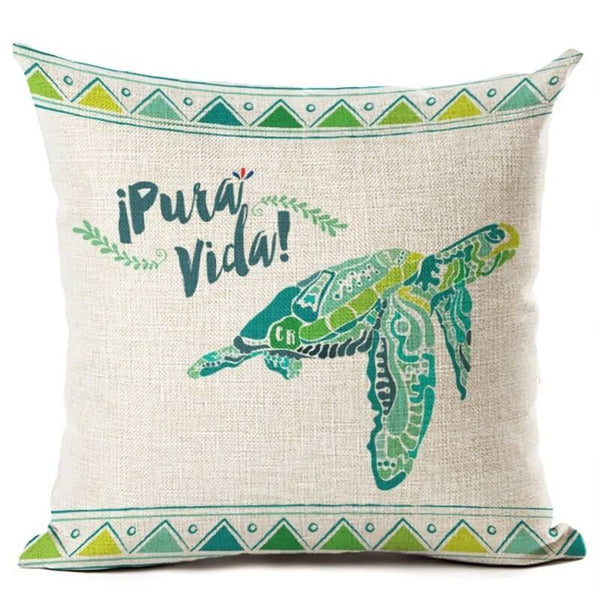 Housse de Coussin Tortue Nature