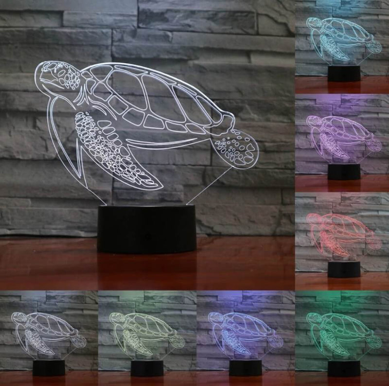 Luminaire 3D Tortue Calme